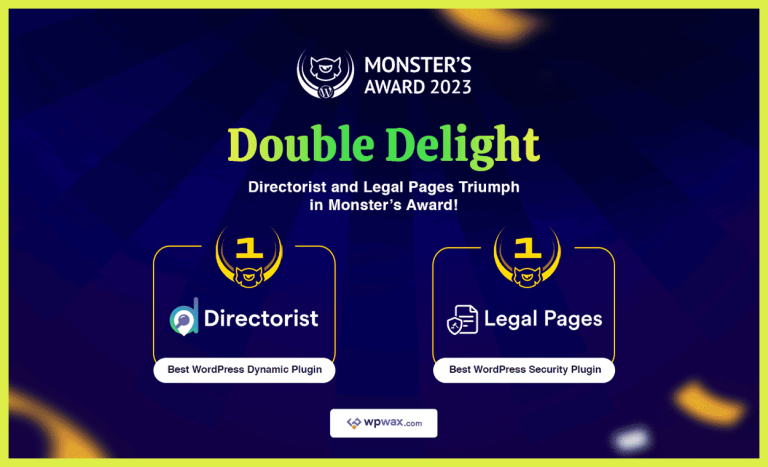 Directorist and Legal Pages Triumph at the Monster Award