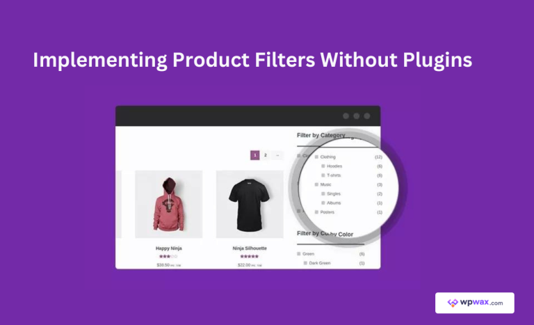 woocommerce product filter without plugin