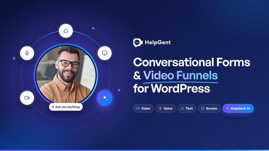 HelpGent - Conversational Forms & Video Funnels for WordPress